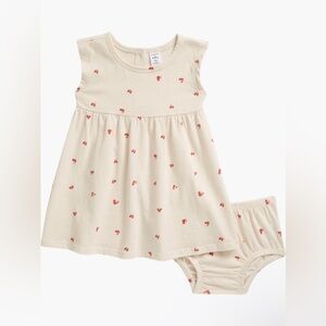 Nordstrom Heart Print Dress & Bloomers Set